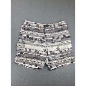 Quiksilver Waterman Shorts Mens‎ Large Palm Tree Board Swim Trunks Swimwear